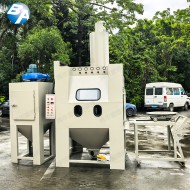 臺(tái)車(chē)轉(zhuǎn)盤(pán)式自動(dòng)噴砂機(jī)