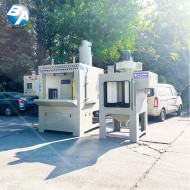 防爆全自動回轉(zhuǎn)轉(zhuǎn)盤式噴砂機(jī)  PLC  (配濾芯式集塵機(jī)） 